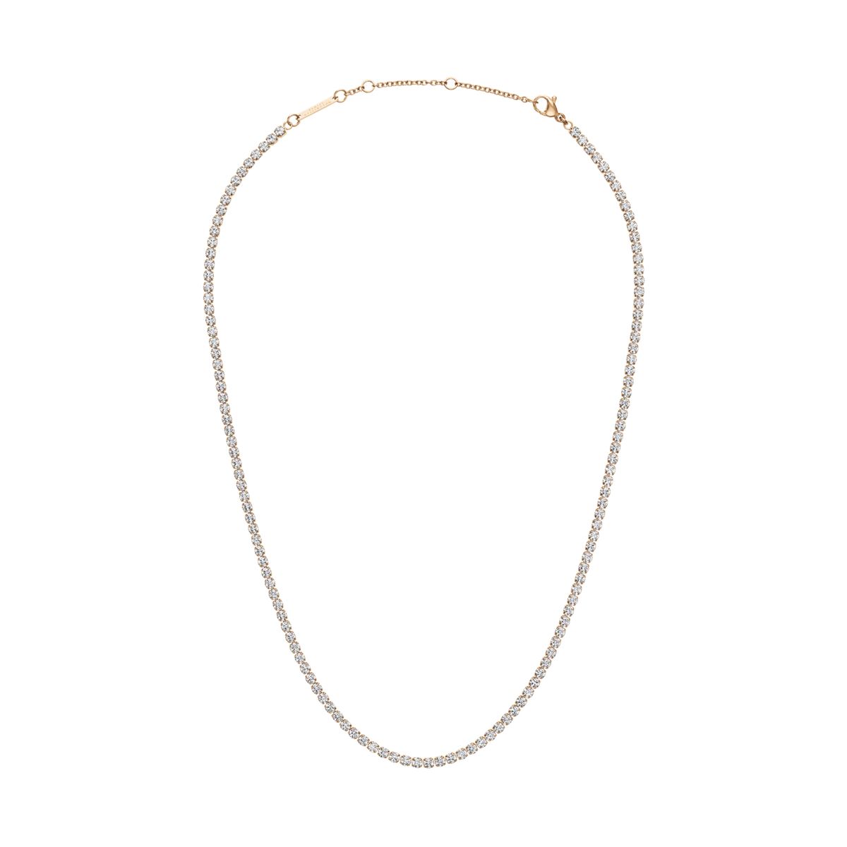 Elegante Tenniskette in Roségold