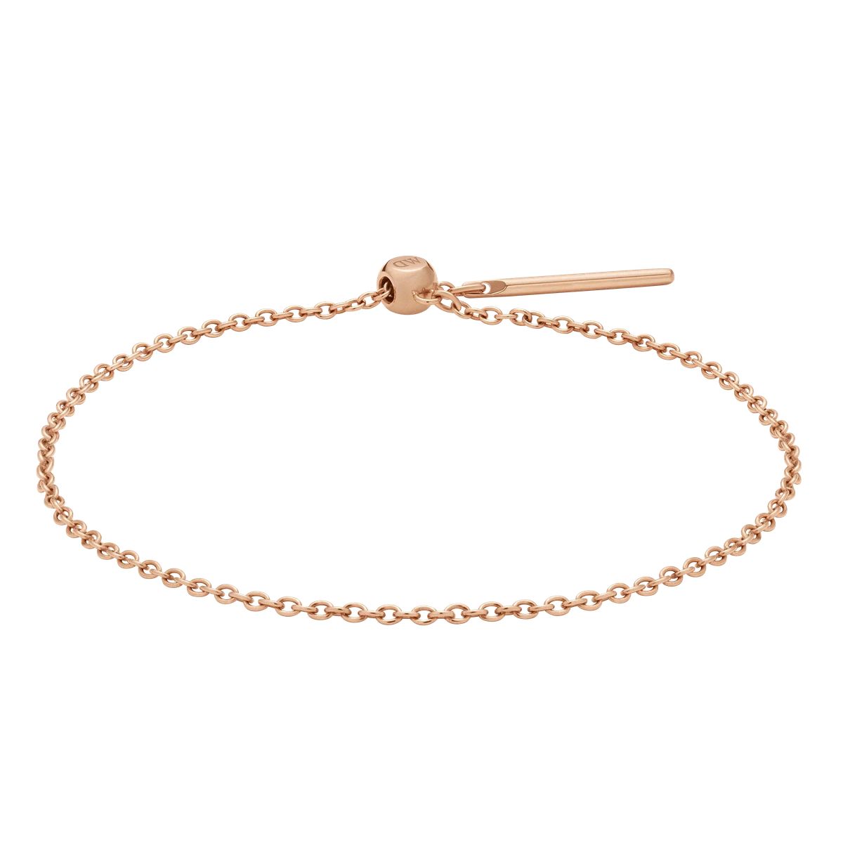 Zartes Roségold-Kettenarmband