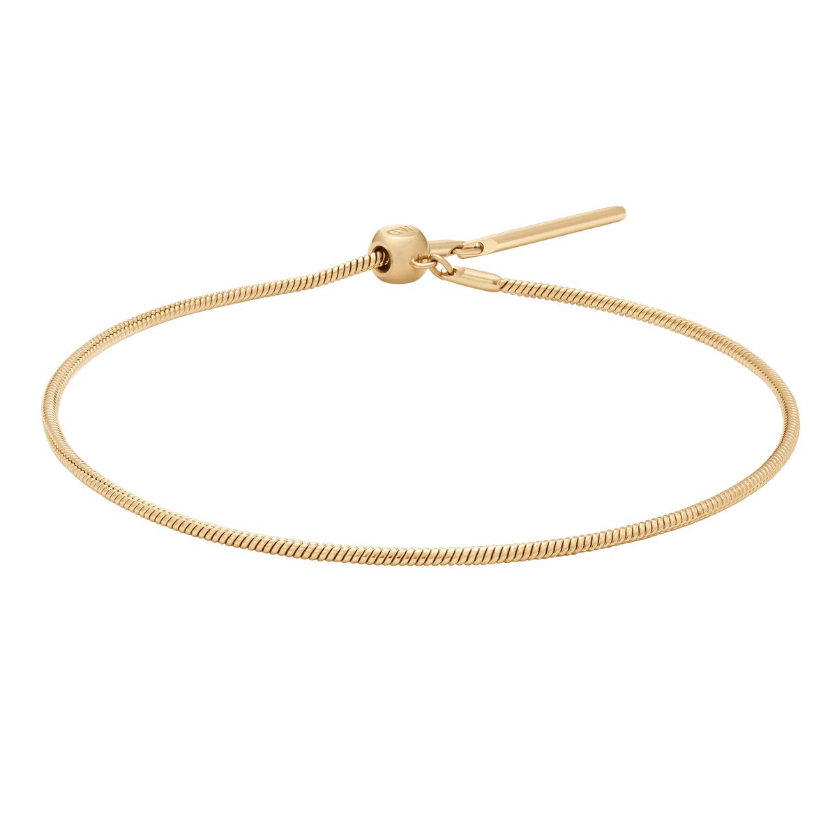 Minimalistisches goldenes Schlangenkettenarmband