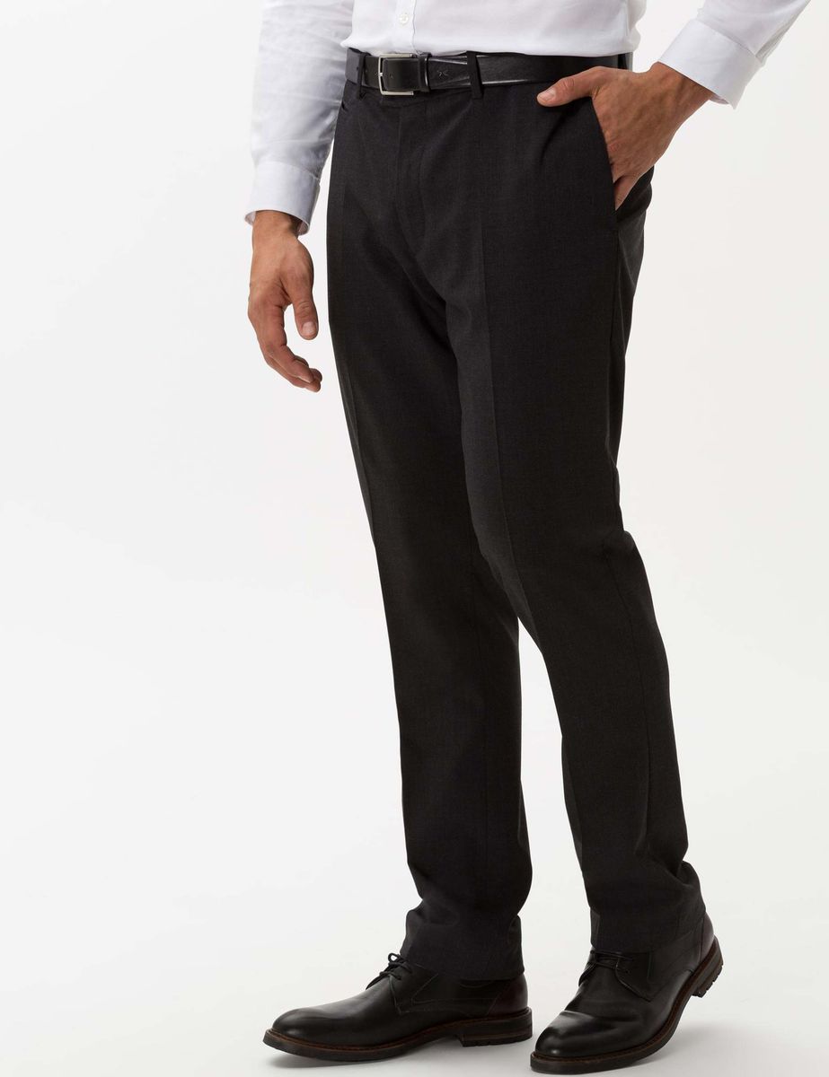 Klassische Wollmischung Stoffhose