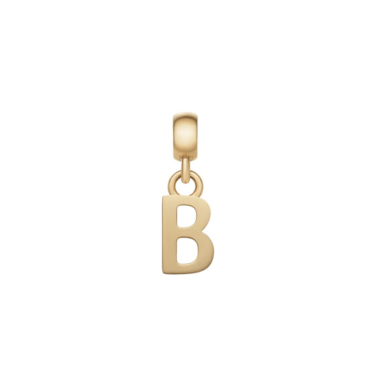 Goldener Buchstaben-B-Anhänger