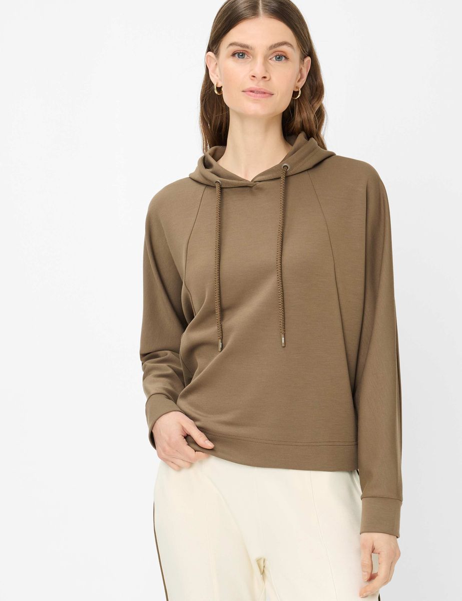 Kapuzenpullover mit Kordelzug in lockerer Passform