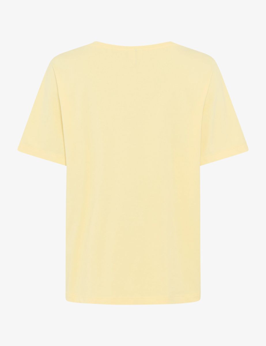 Lässiges T-Shirt aus Baumwolle mit Lochstickerei