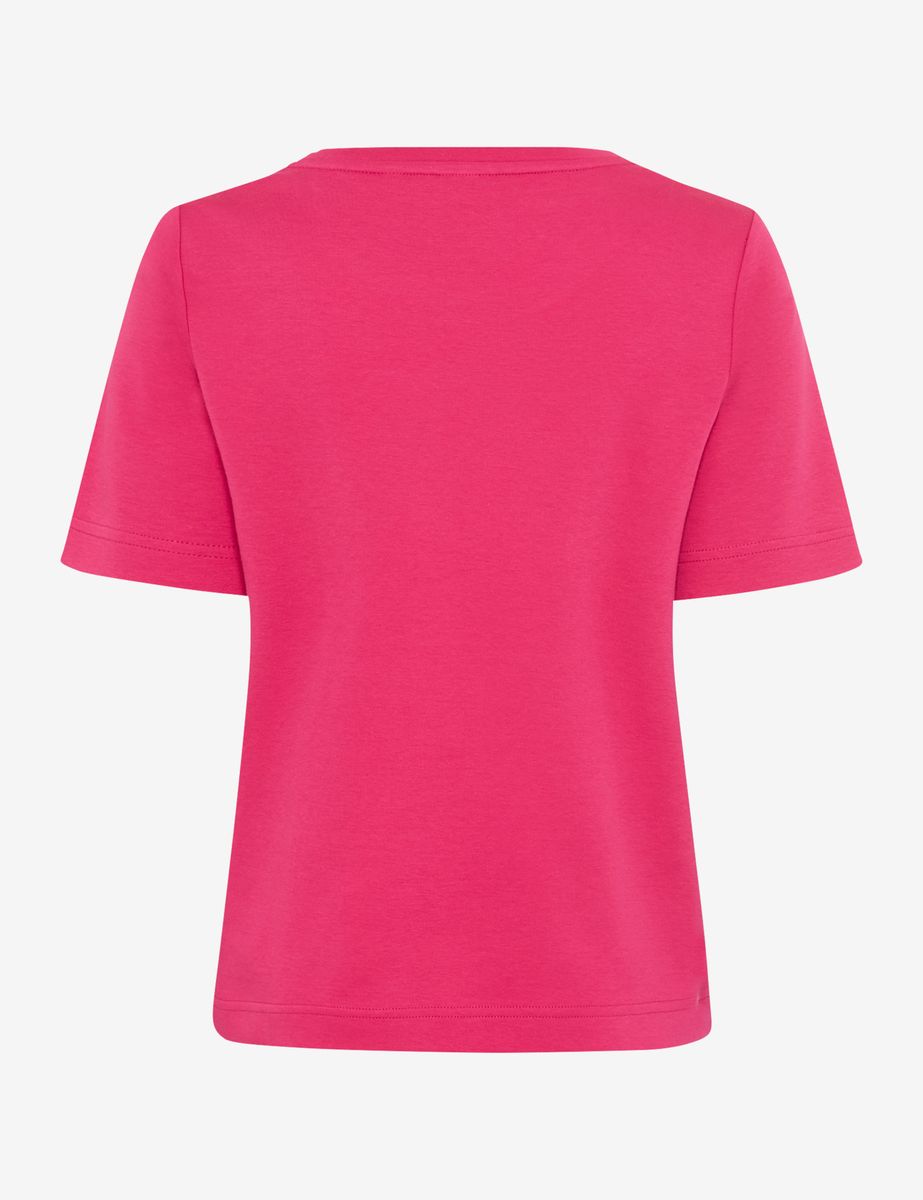 Klassisches Baumwoll-T-Shirt mit Rundhalsausschnitt
