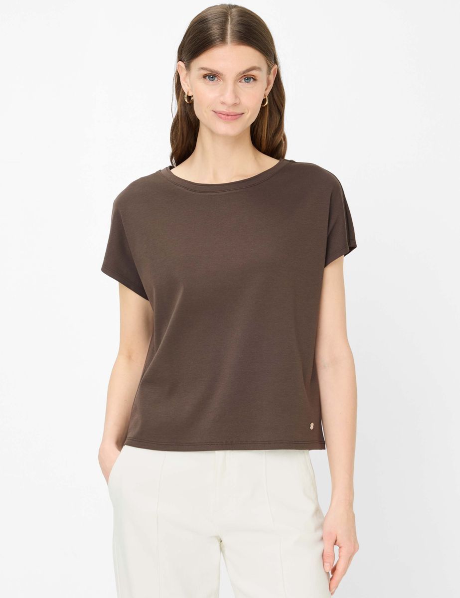 Klassisches T-Shirt aus Baumwolle mit entspannter Passform