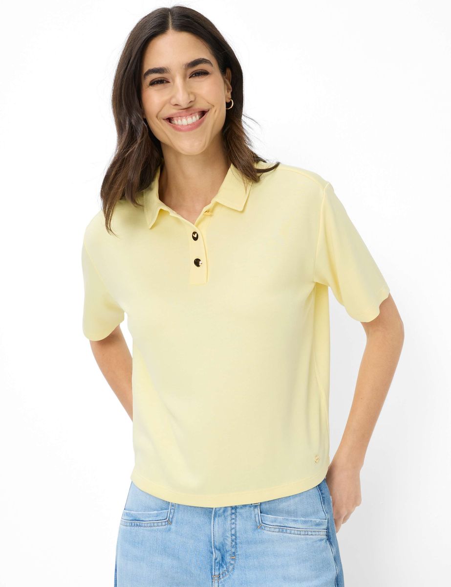 Klassisches Damen Poloshirt mit kurzen Ärmeln