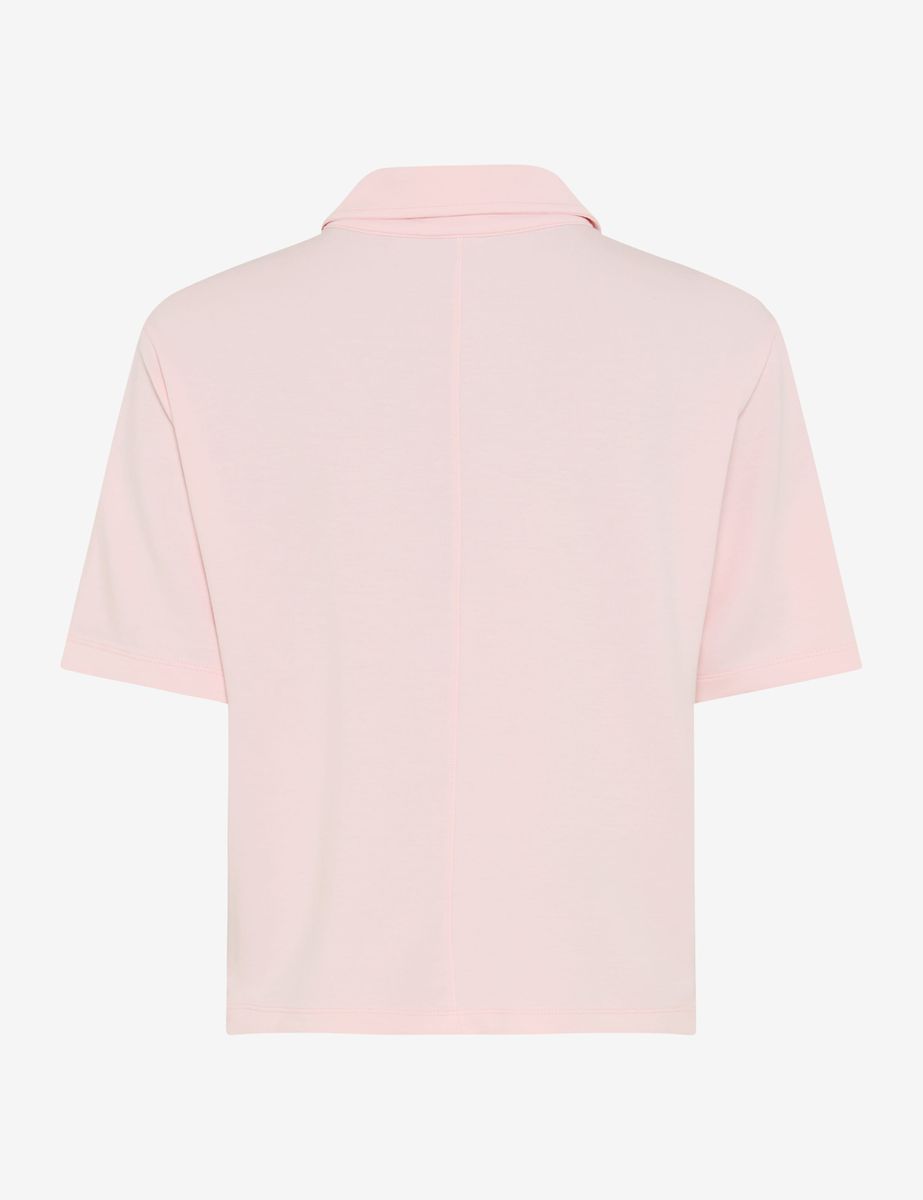 Klassisches Poloshirt in Altrosa