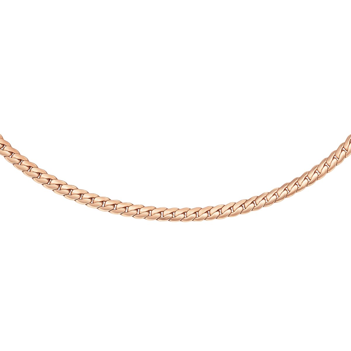 Flache Kette Halskette Roségold