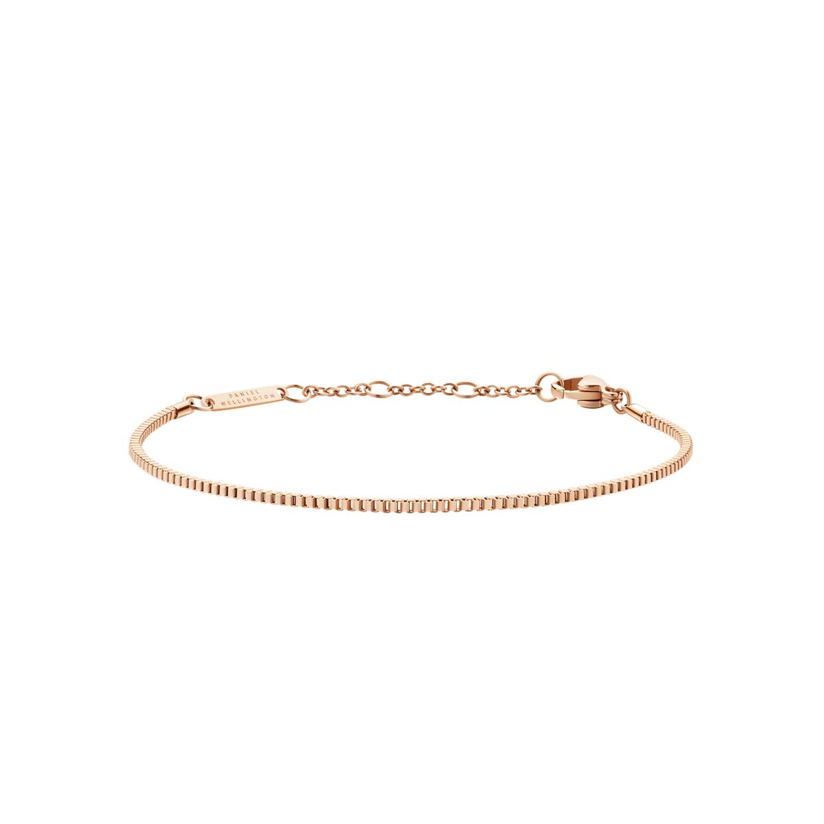 Minimalistisches Box-Kettenarmband in Roségold