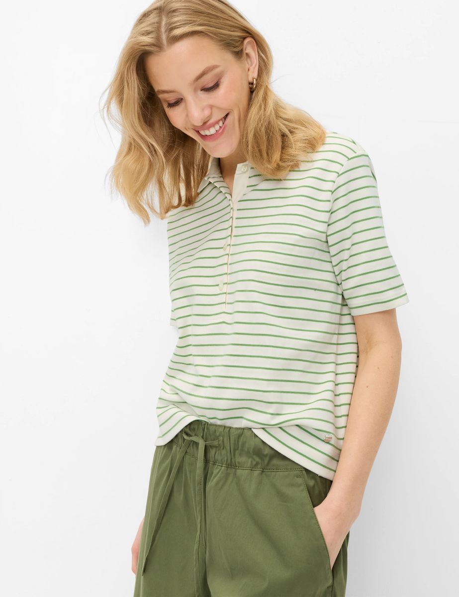 Brax Damen Polo Style CLIA S grass green, grün, Gr. 32