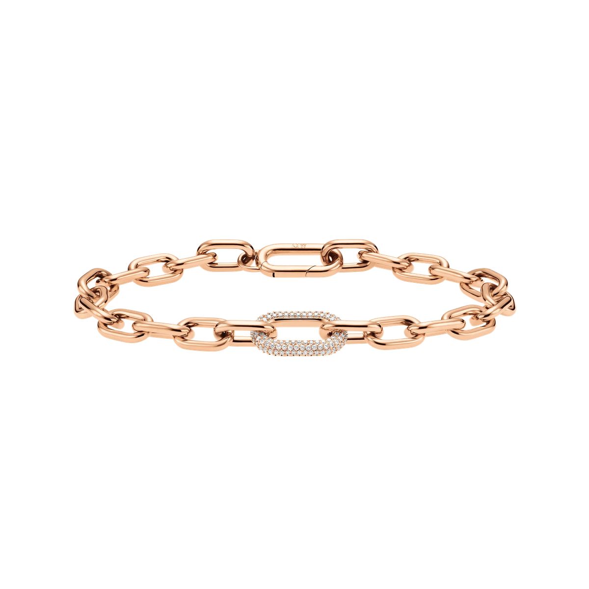 Kristall-Gliederarmband aus Roségold