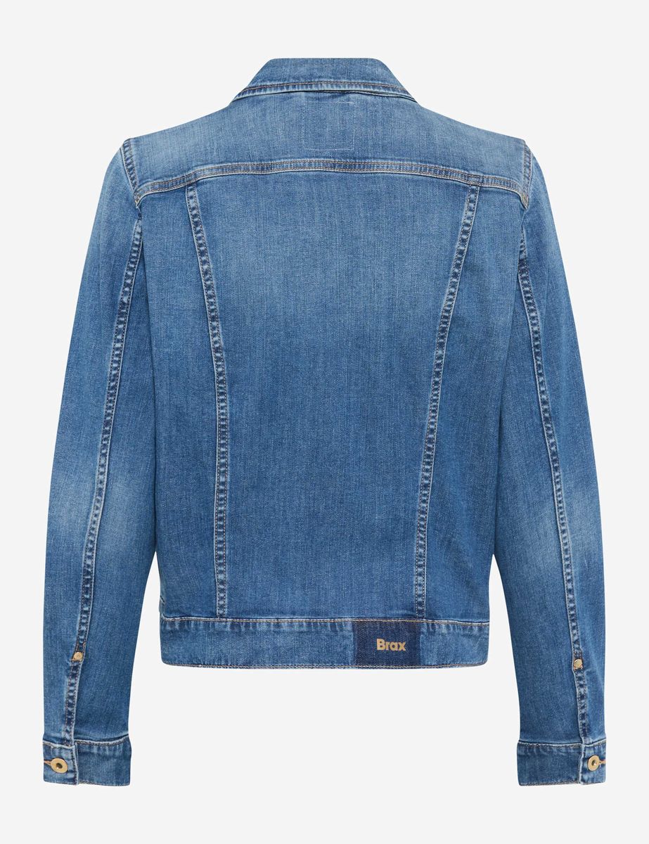 Jeansjacke klassische Passform Blau