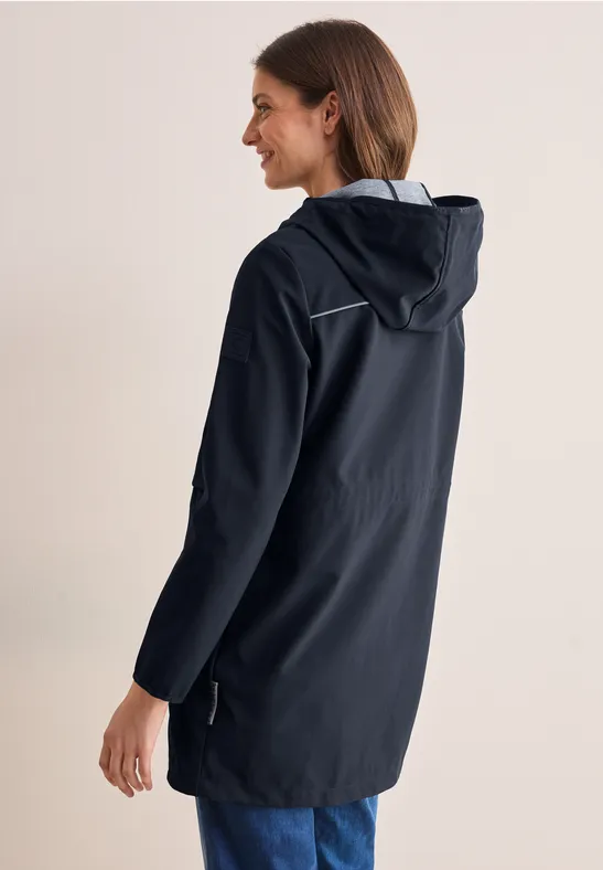 Damen Softshell Übergangsmantel mit Kapuze