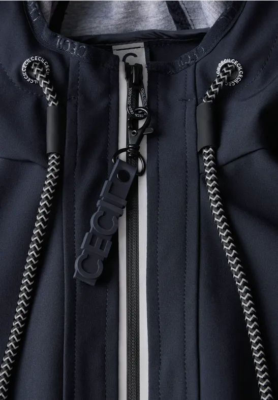 Damen Softshell Übergangsmantel mit Kapuze