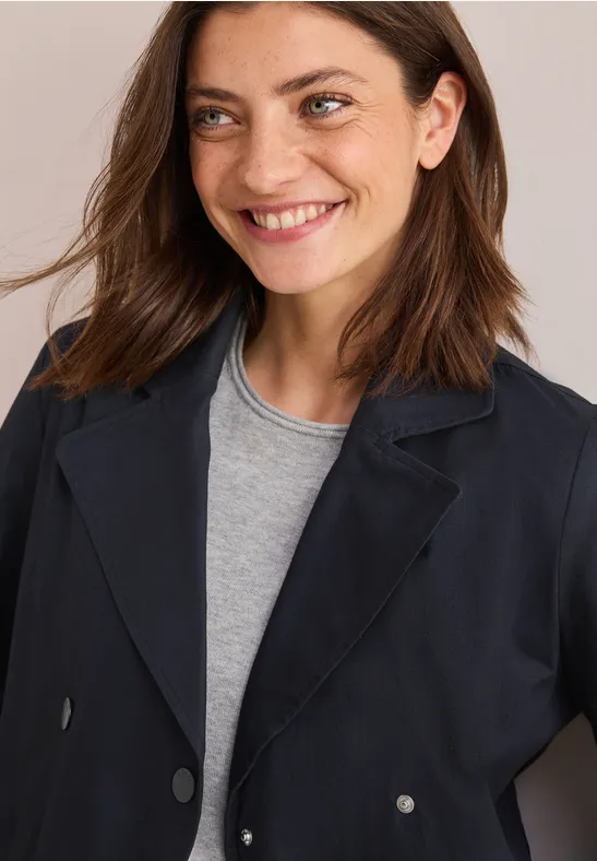 Damen zweireihiger Trenchcoat