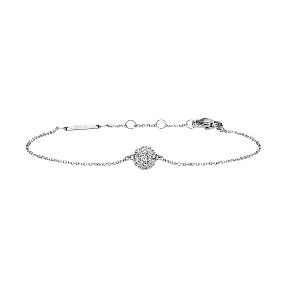 Zartes Kristall-Pavé-Kugelarmband