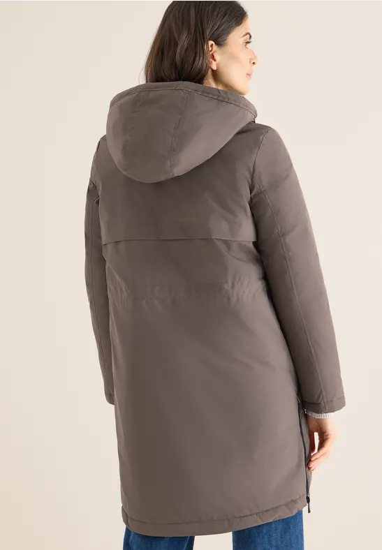 Sportiver, warm gefütterter Damen Parka Mantel