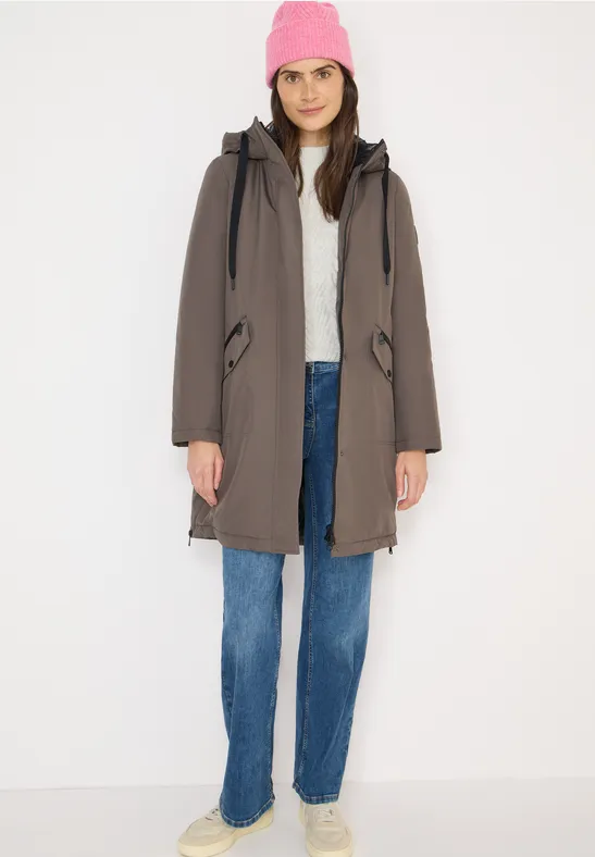 Sportiver, warm gefütterter Damen Parka Mantel