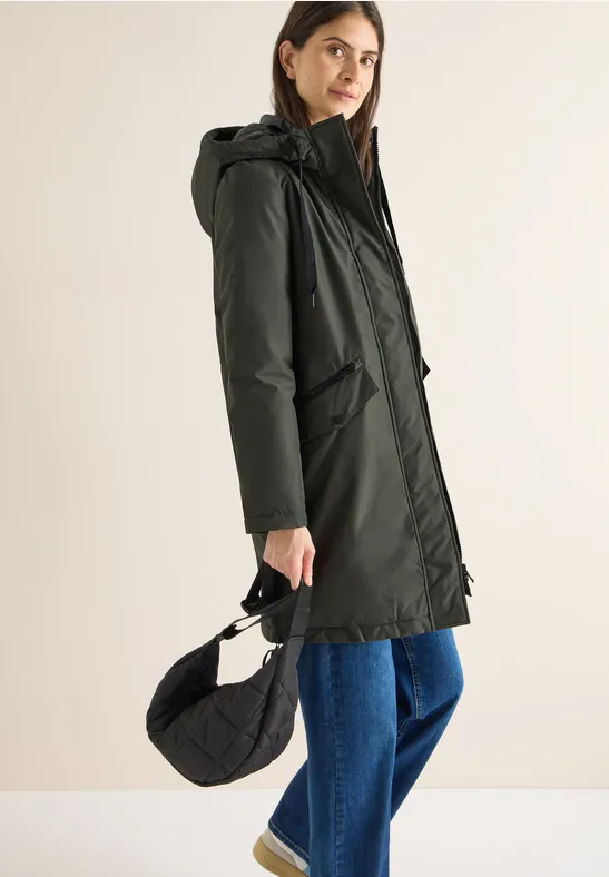 Sportiver Damen Parka mit Kapuze