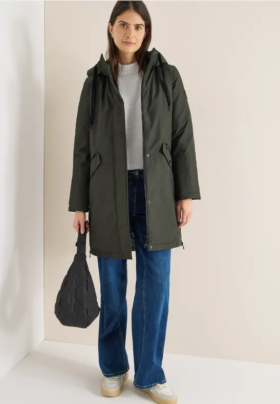 Sportiver Damen Parka mit Kapuze