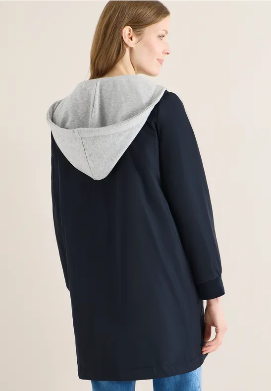 Langer Damen Blouson mit Kapuze