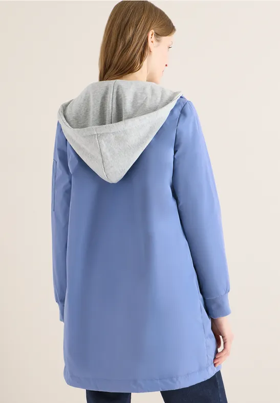 Langer Damen Blouson mit Kapuze