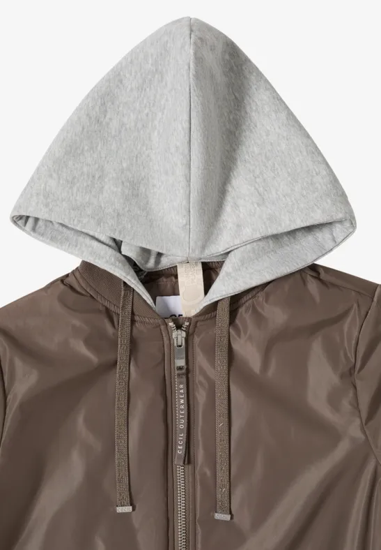 Damen Longline Kapuzenjacke für Freizeit