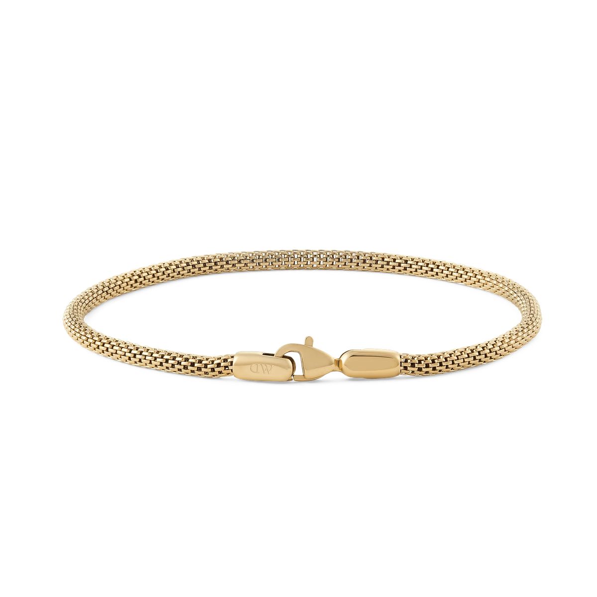 Gold Mesh Armband Edelstahl Verschluss