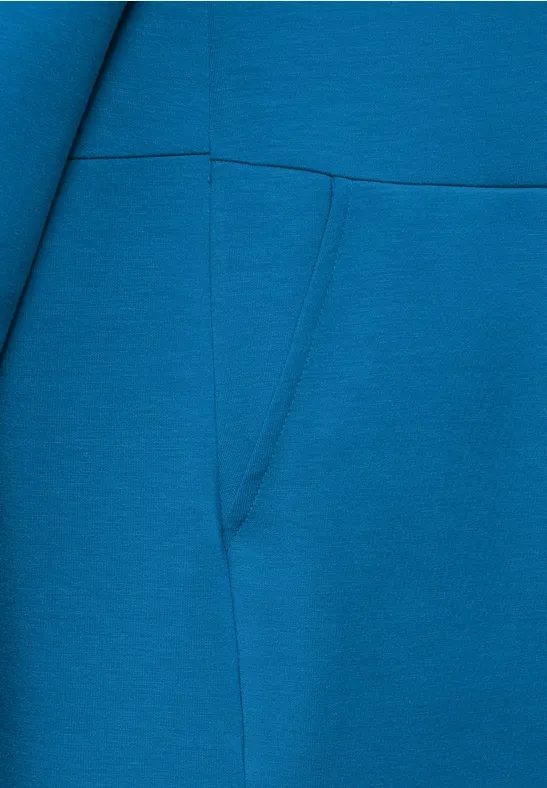 Sweatshirtkleid mit Kragen und lockerer Passform