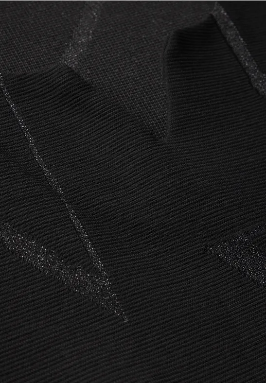 Ottoman-Strickkleid mit Glitzerdetails