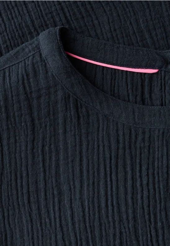 Lässiges Musselin-T-Shirt-Kleid