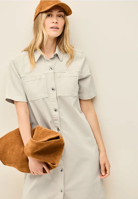 Jeanshemdkleid mit Taschen