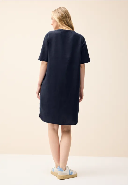 Lässiges Damen Leinenkleid im Tunika-Stil