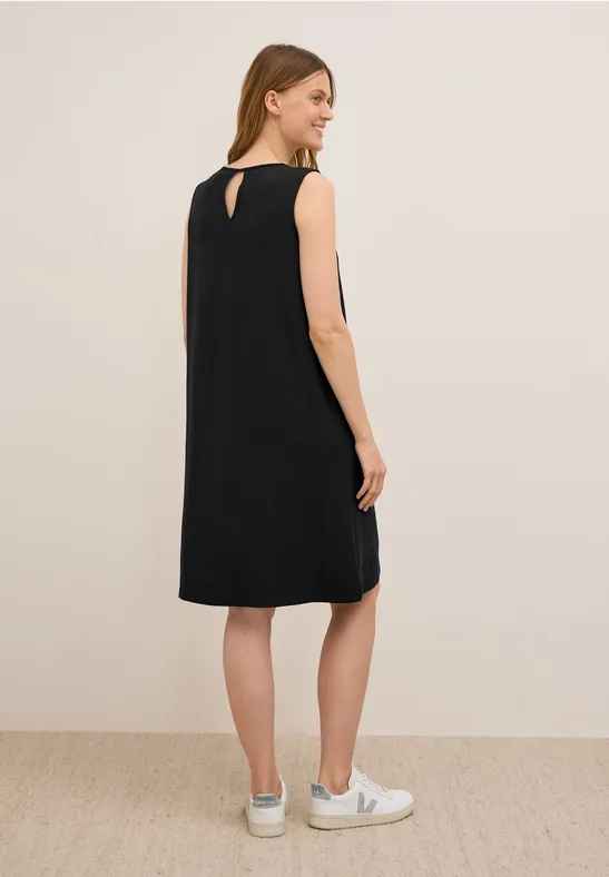 Ärmelloses Jerseykleid mit Rückenausschnitt