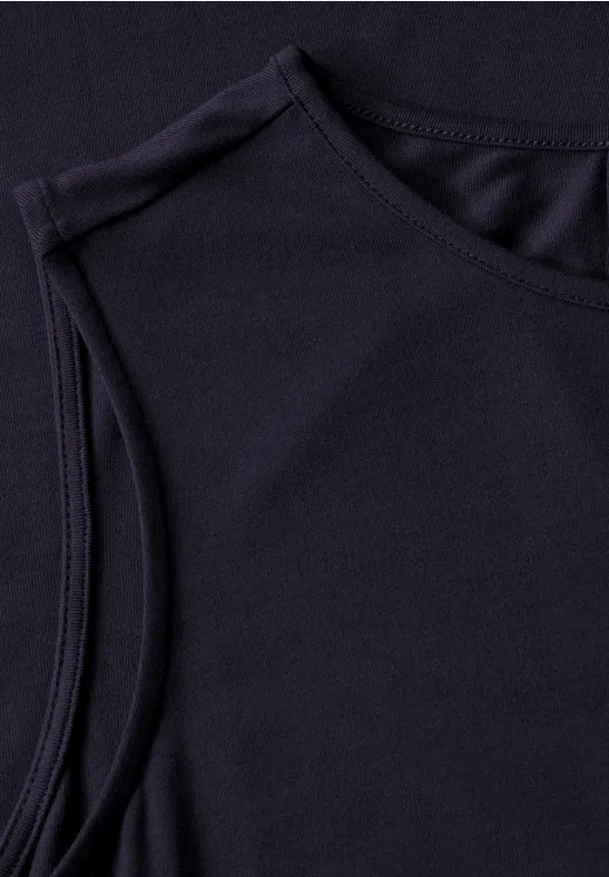 Ärmelloses Jersey-Kleid in lockerer Passform