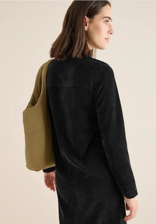 Cord-Minikleid mit Reißverschluss