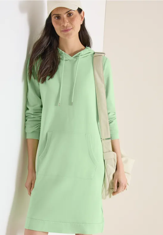 Lässiges knielanges Hoodie-Kleid