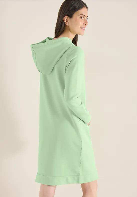 Lässiges knielanges Hoodie-Kleid