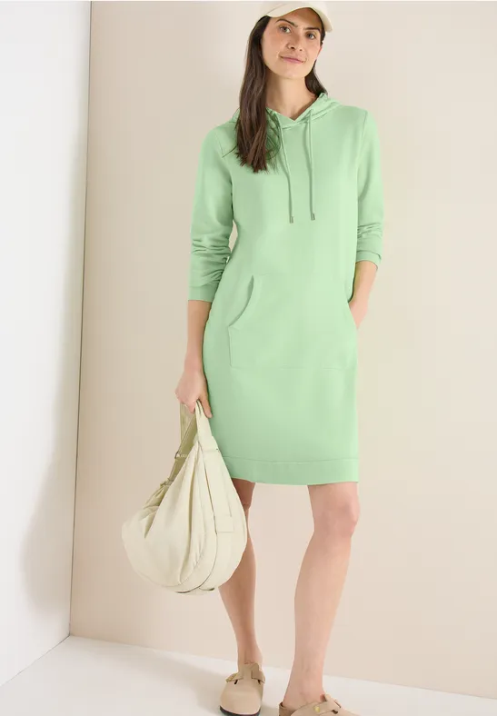 Lässiges knielanges Hoodie-Kleid