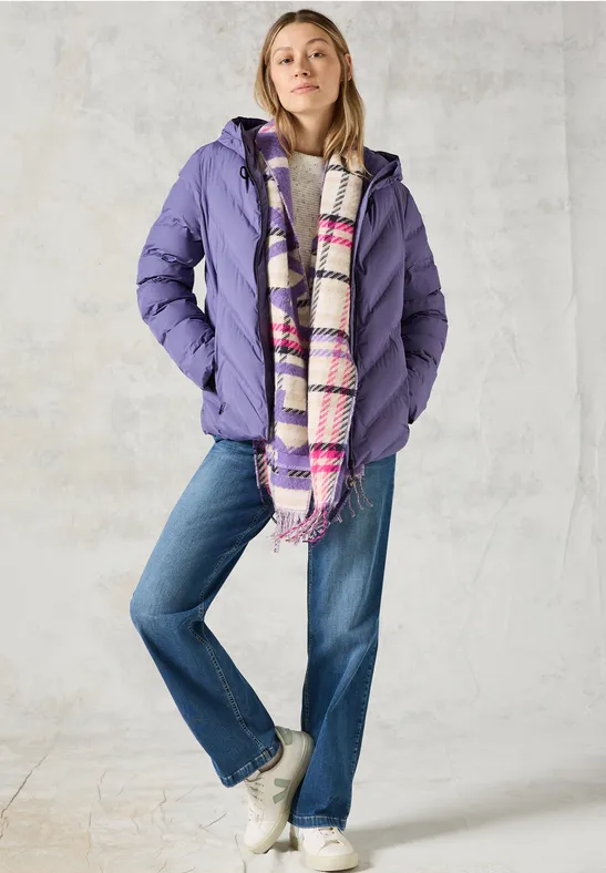Gesteppte Pufferjacke mit Kapuze