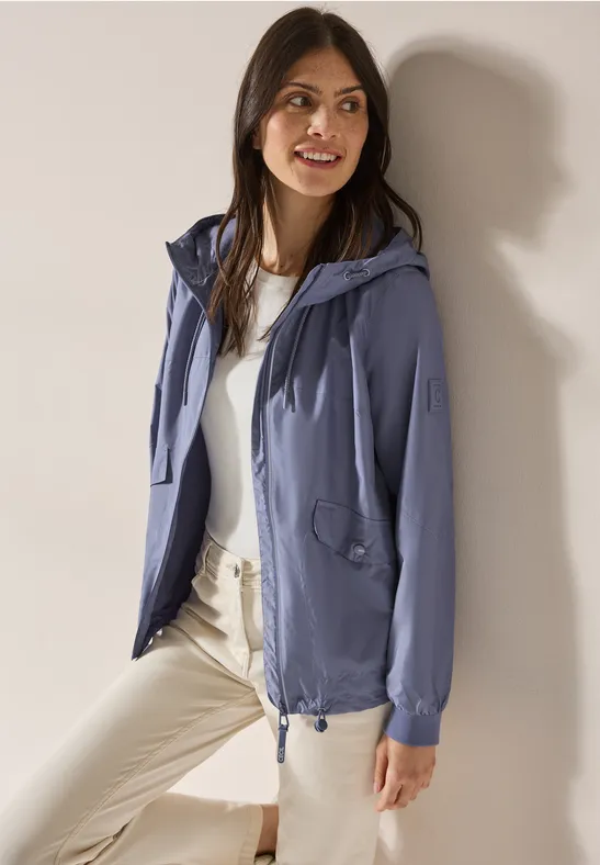 Leichte Damen Windjacke mit Kapuze