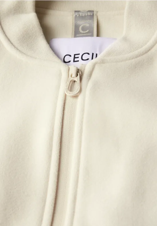 Gemütlicher Blouson mit Stehkragen in Woll-Optik