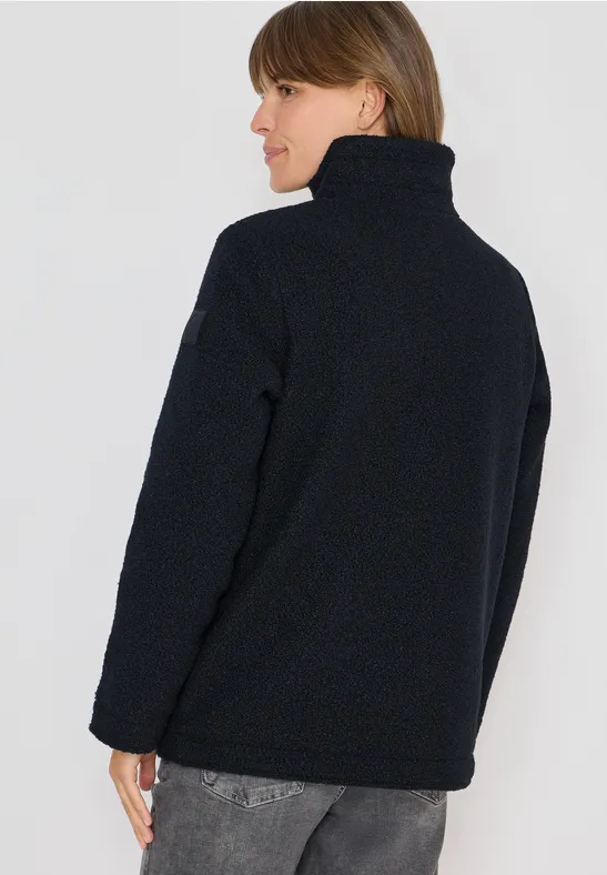 Kuschelige Fleecejacke mit Detaillierten Akzenten
