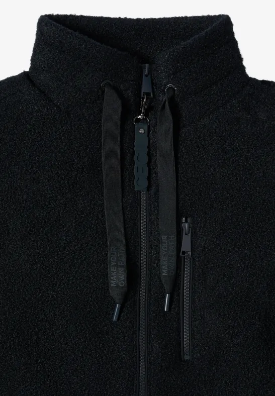 Kuschelige Fleecejacke mit Detaillierten Akzenten