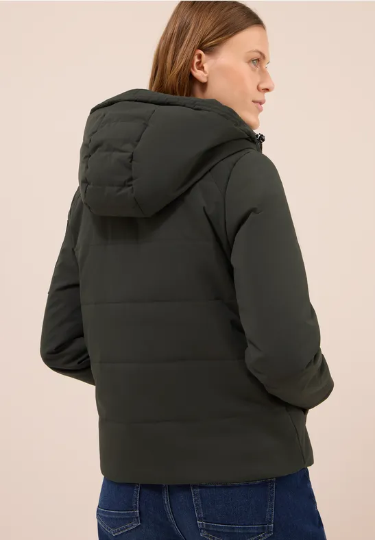 Gesteppte Damenjacke mit Kapuze