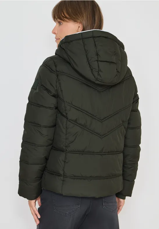 Damen Steppjacke mit Kapuze und Füllung