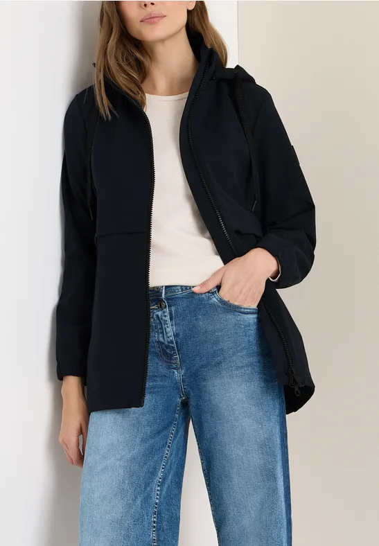 Kurze Trench-Regenjacke für Damen