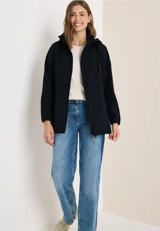 Kurze Trench-Regenjacke für Damen