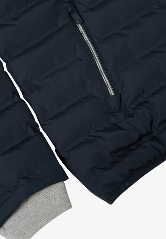 Funktionale Gesteppte Kapuzenjacke im Welded-Look