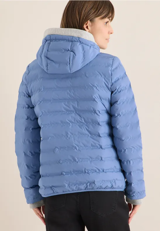 Funktionale Gesteppte Kapuzenjacke im Welded-Look